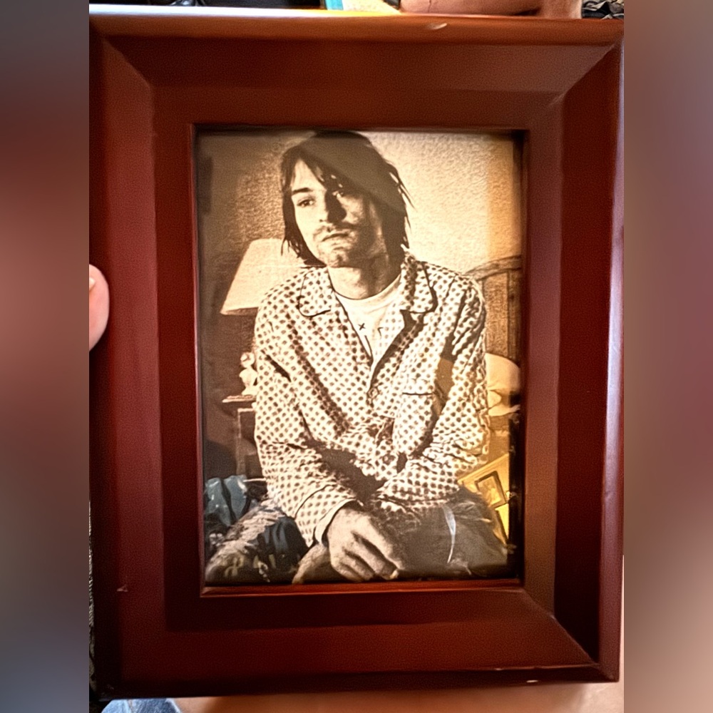 Framed Kurt Cobain of Nirvana Print